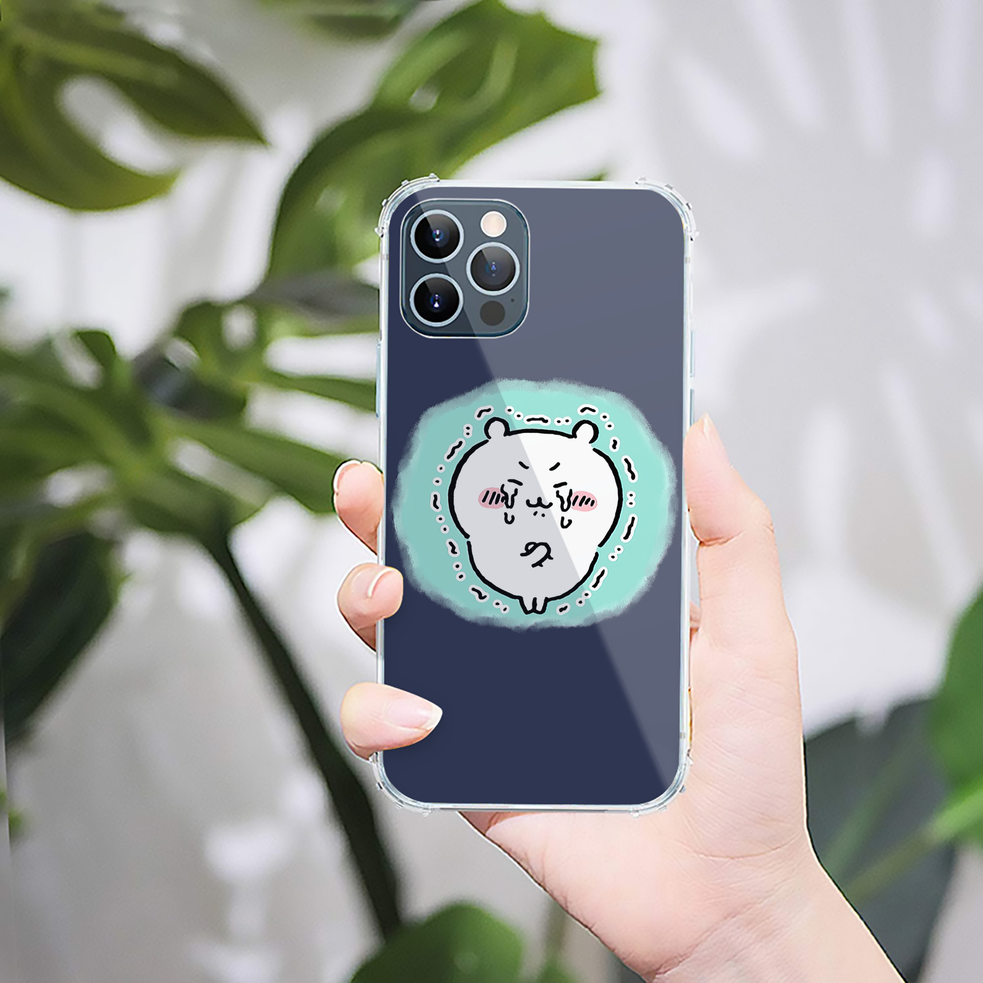 （画像用） ちいかわ ちいかわ Chii-kawa chiikawa 【iPhone 12シリーズ対応】透明スマホケース（クリアソフトケース）